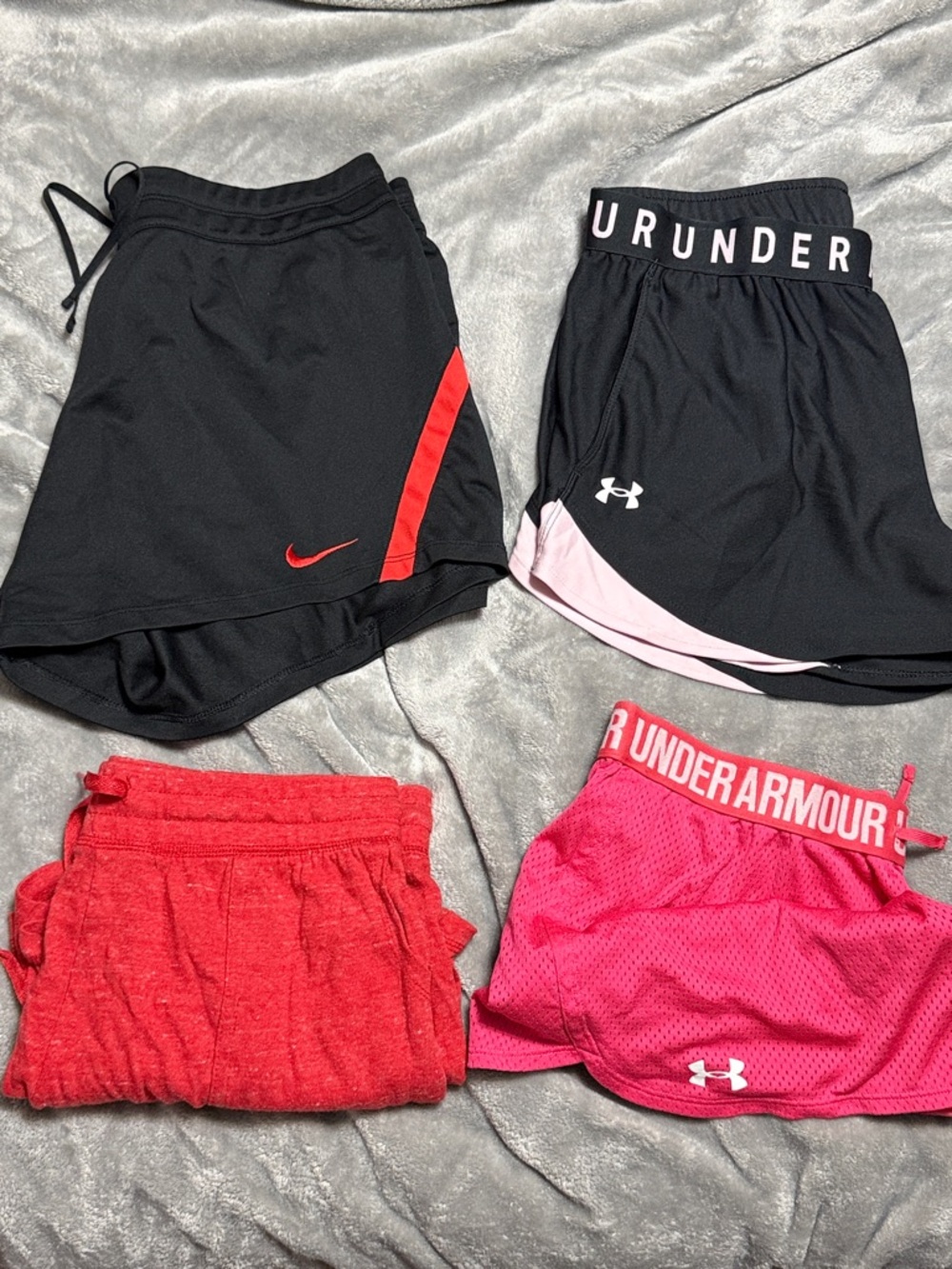Athletic short lot. Both black and red are BNWOT.